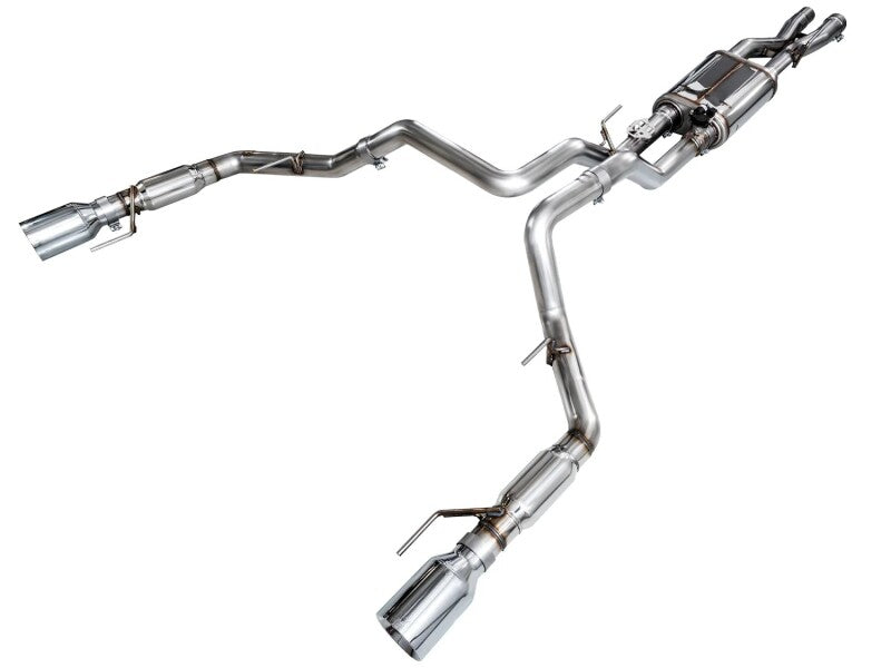 AWE Gen 3 Raptor SwitchPath Exhaust - Chrome Silver Tips