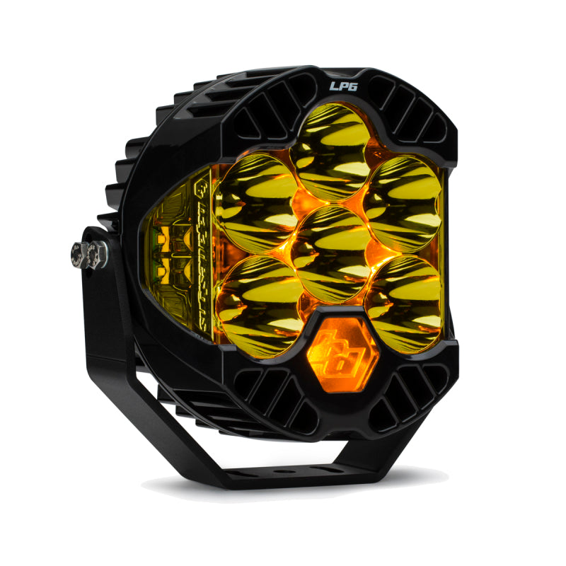 Baja Designs LP6 Pro Spot LED - Amber 6" Off-Road Pod Light 270011