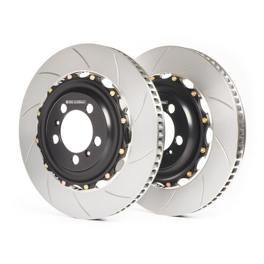 GiroDisc 13-14 Ford Mustang GT500 (S197) 22mm Thick 350mm Slotted Rear Rotors