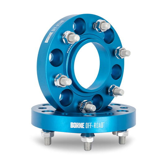 Borne Off-Road Wheel Spacers - 6x139.7 - 78.1 - 50mm - M14x1.5 - Blue