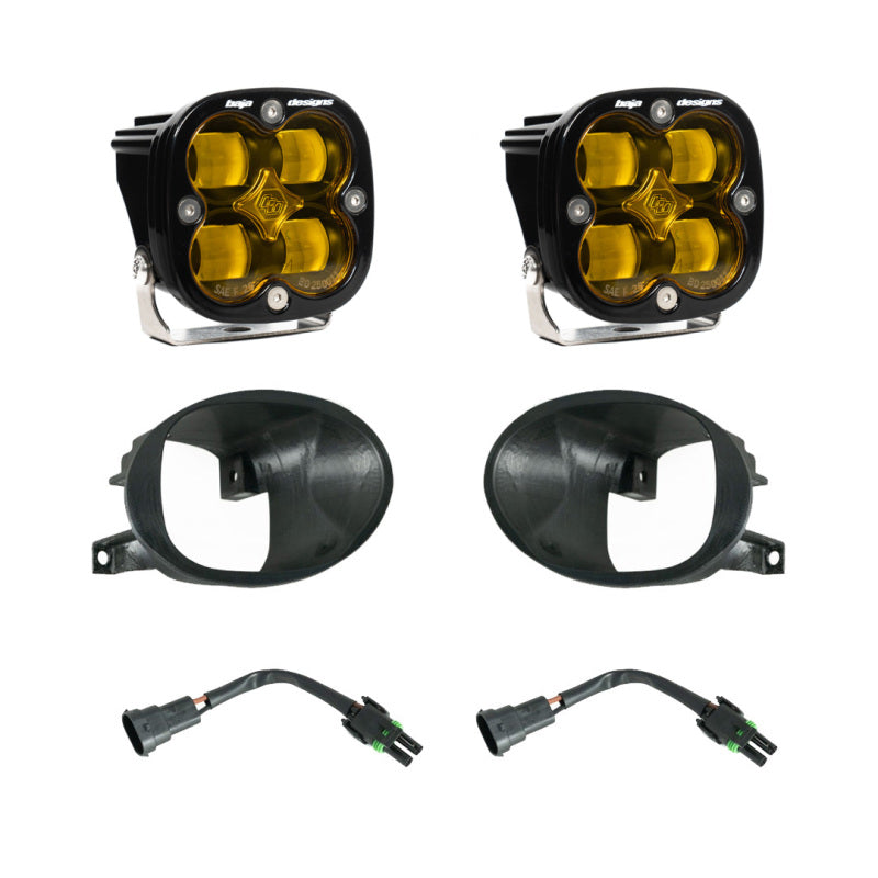 Baja Designs Squadron SAE Fog Pocket Light Kit Amber For 19-24 Sprinter 447873