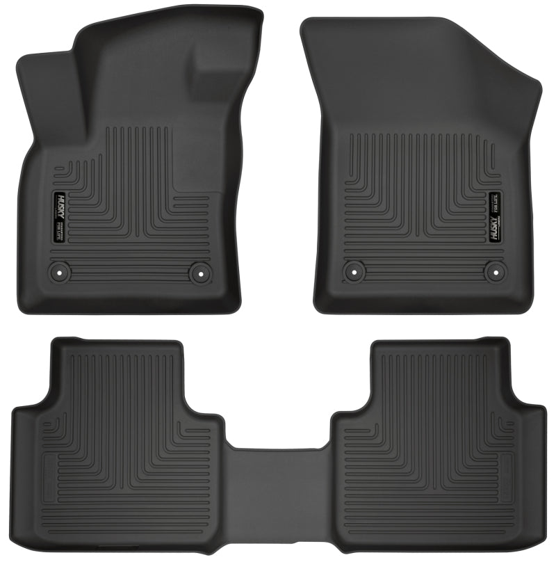 Husky Liners 18-19 Volkswagen Atlas Weatherbeater Black Front & 2nd Seat Floor Liners