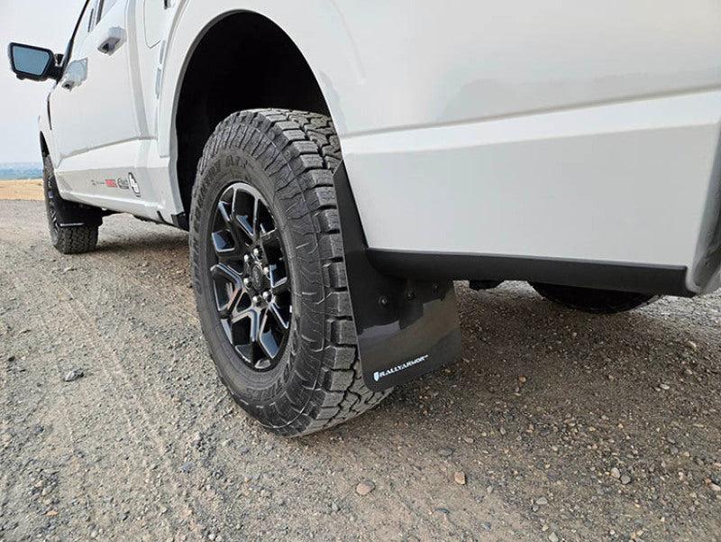 Rally Armor Black UR Mud Flap Black Logo for 21-25 F-150 MF115-UR-BLK-MBK