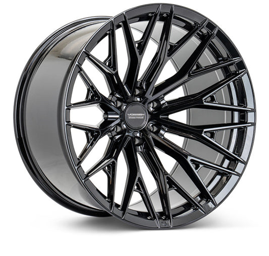 Vossen HF6-5 22x10 6x139.7 ET-18 Super Deep Face 106.1 Tinted Gloss Black Wheel