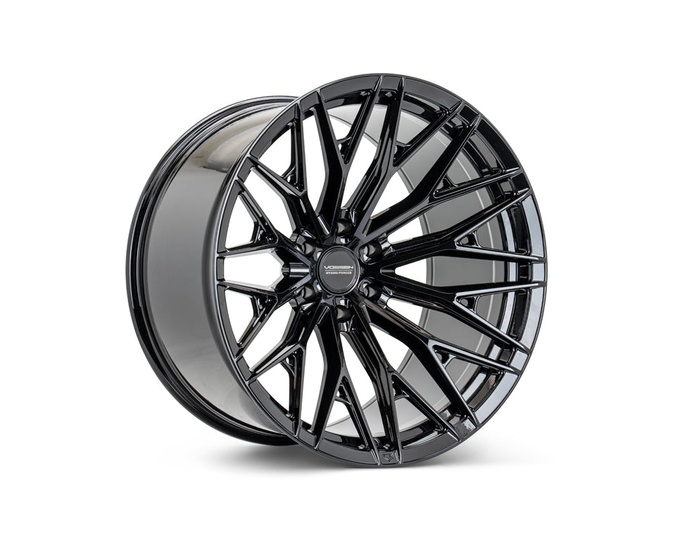 Vossen HF6-5 22x10 6x139.7 ET-18 Super Deep Face 106.1 Tinted Gloss Black Wheel
