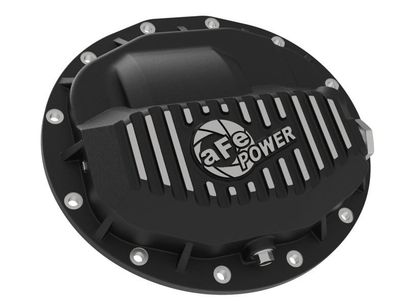 aFe Power Pro Series Rear Differential Cover Black w/ Machined Fins 13-18 RAM Diesel Trucks L6-6.7L