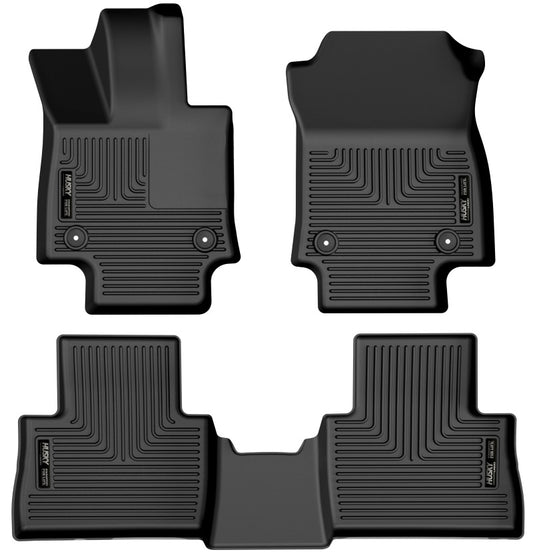 Husky Liners 22-23 Lexus NX250/NX350 Weatherbeater Black Front & 2nd Seat Floor Liners