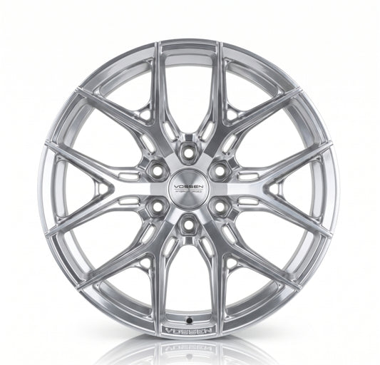 Vossen HF6-4 22x10 - 8x170 - ET-18 - Super Deep Face - 125.1 - Silver Polished Wheel