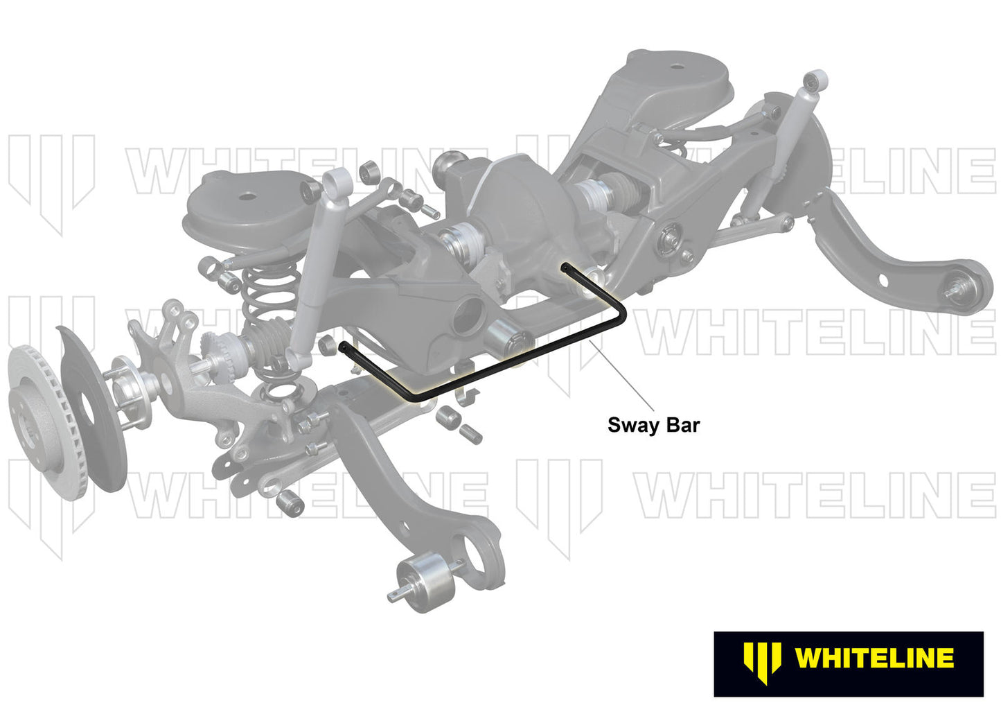 Whiteline 05+ Mazda 3 Hatch FWD Rear 24mm Swaybar-X h/duty Blade adjustable