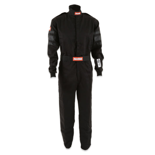 RaceQuip Black SFI-1 1-L Suit - 2XL