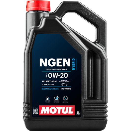 Motul 4L Hybrid Synthetic Motor Oil - 0W20