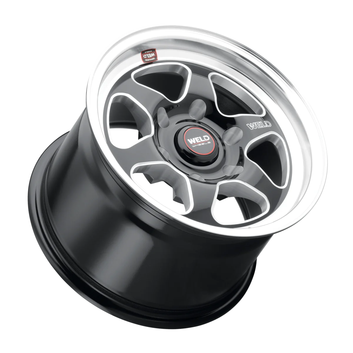 Weld S156 15x10 Ventura 6 Drag 6x139.7 ET38 BS7.00 Gloss BLK MIL DIA 106.1