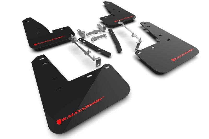 Rally Armor Black UR Mud Flap w/ Red Logo for 23-25 GR Corolla MF89-UR-BLK-RD