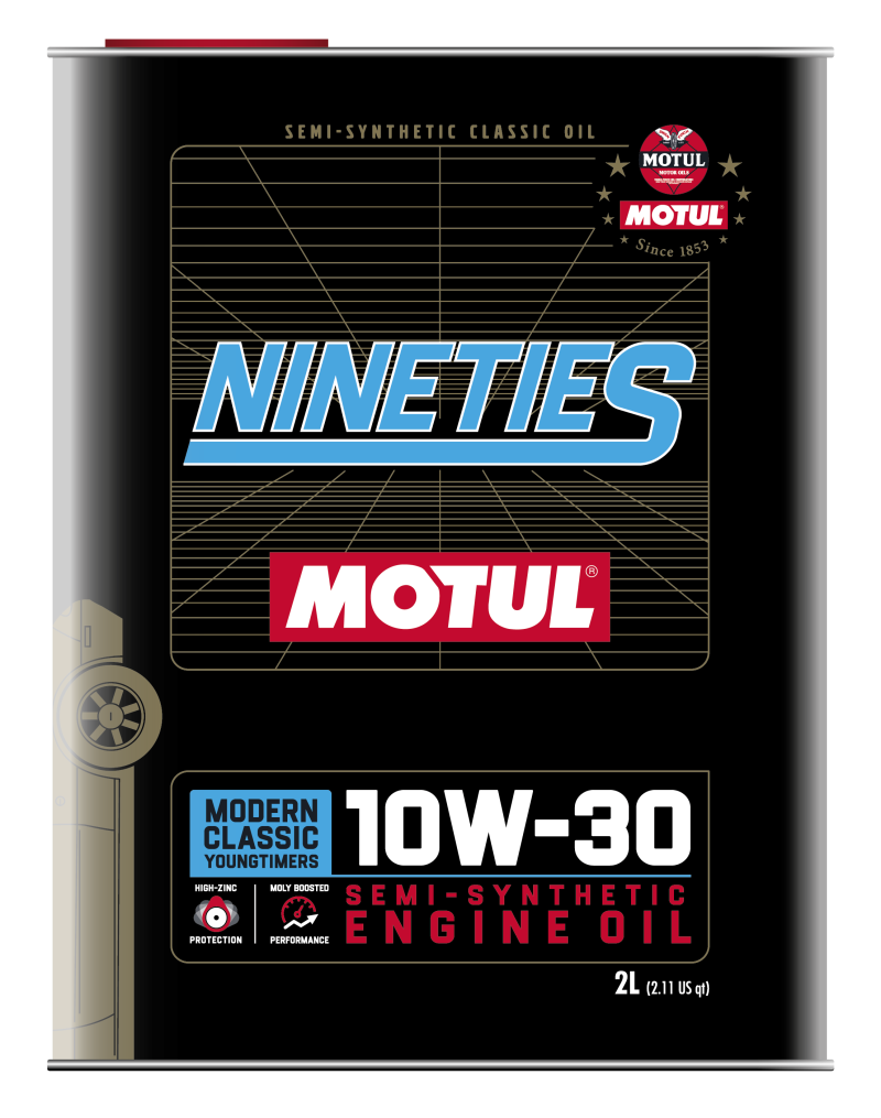 Motul 10W30 Conventional Classic Nineties Oil 2L Mineral Case of 10 110620