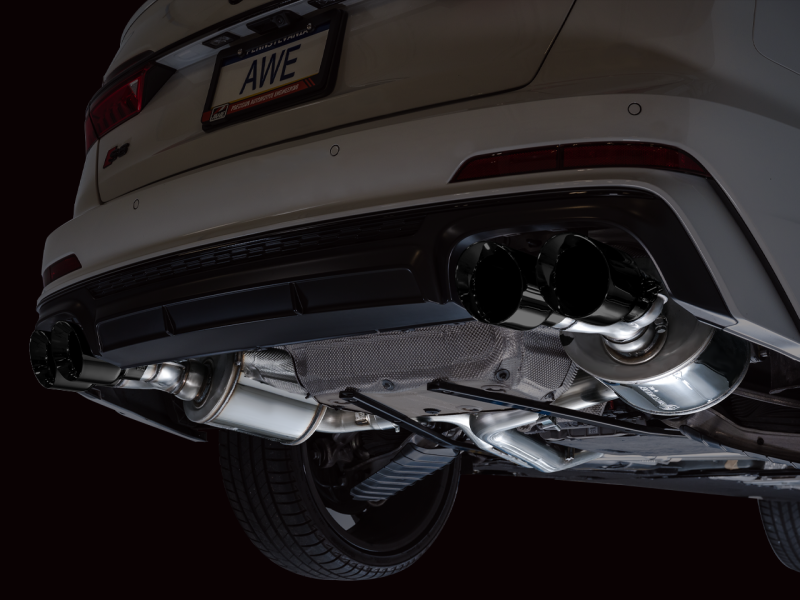 AWE Tuning 19-23 Audi C8 S6/S7 2.9T V6 AWD Touring Edition Exhaust - Diamond Black Tips