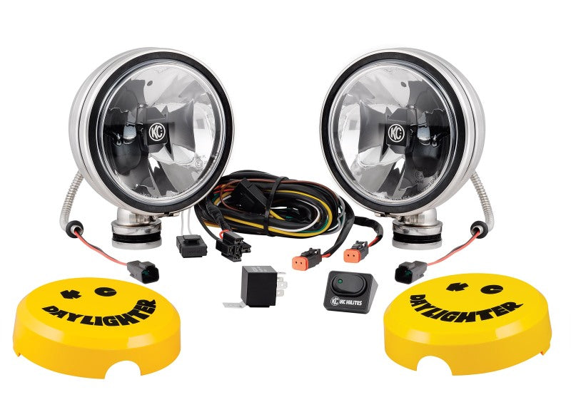 KC HiLiTES 6in. Daylighter Gravity G6 LED Lights 20w Spot Beam Pair Black