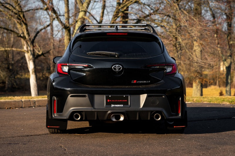 Rally Armor Black UR Mud Flap Dark Grey Logo for 23+ GR Corolla MF89-UR-BLK-DGRY