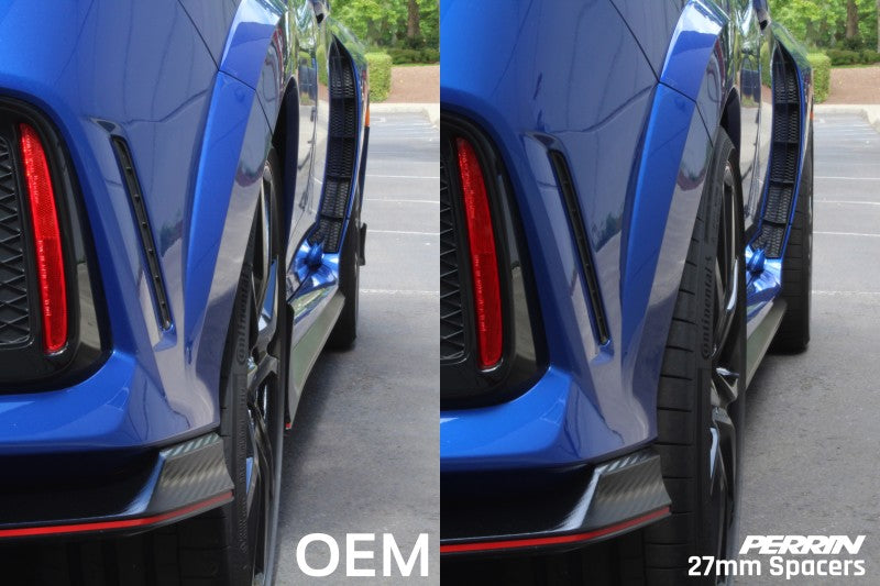 Perrin 64.1mm Hub 5x120 27mm Wheel Spacers One Pair for 17-18 Honda Civic Type R