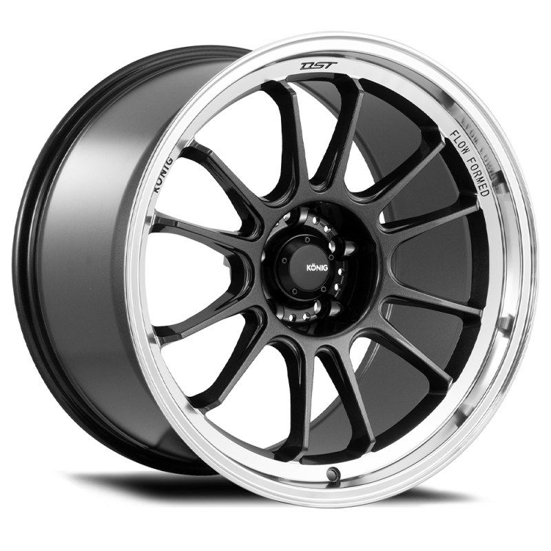 Konig Hypergram 18x8.5 5x112 ET43 Metallic Carbon w/ Machined Lip