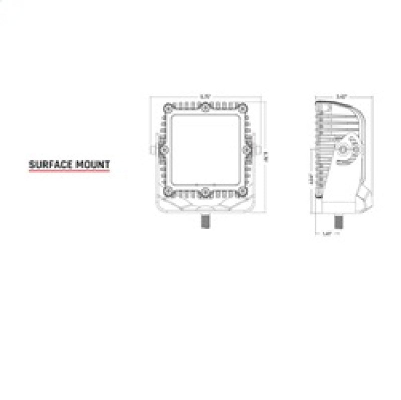 Rigid Industries Q-Series Spot w/ Amber PRO Lens LED 244293
