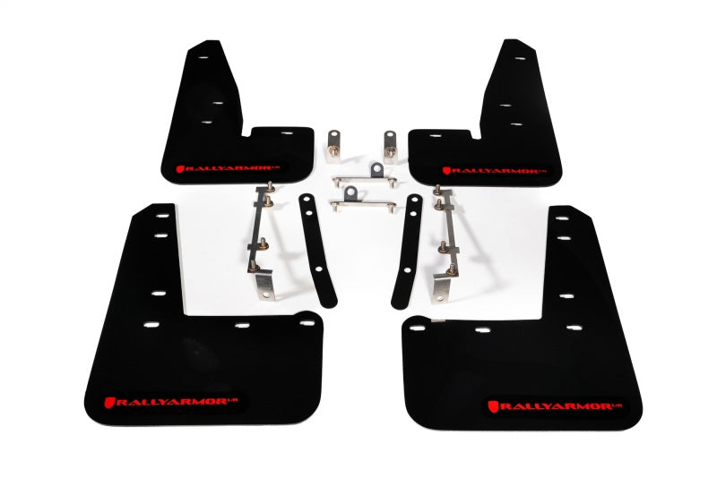 Rally Armor Black UR Mud Flap w/ Red Logo for 23-25 GR Corolla MF89-UR-BLK-RD