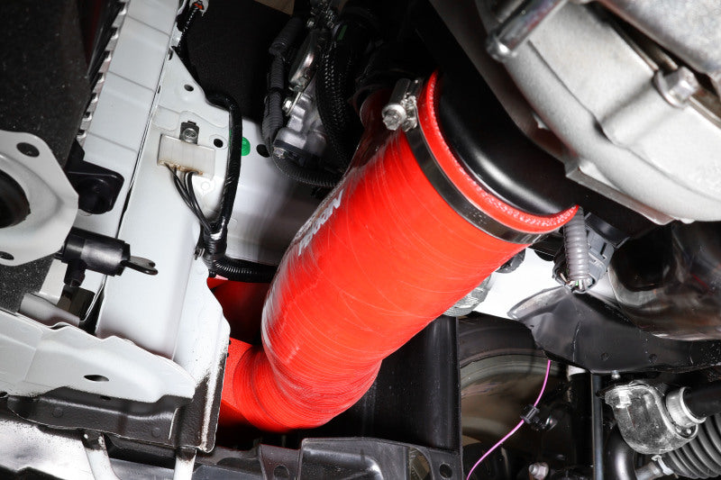 Perrin Red 3in Turbo Inlet Hose w/ Nozzle for 2022+ Subaru WRX VB FA24