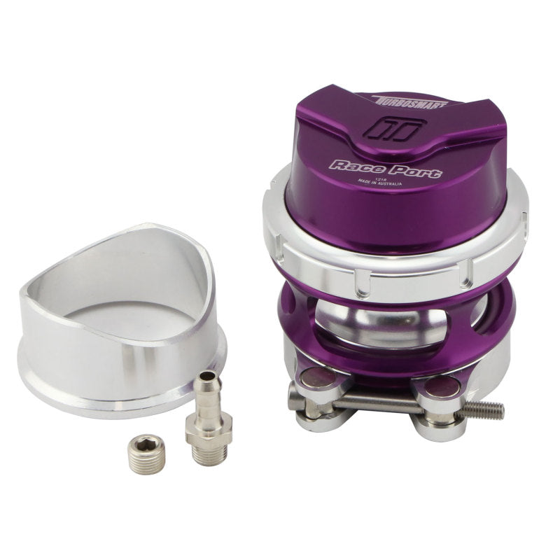 Turbosmart Race Port 50mm Gen V Purple BOV BLOW OFF VALVE V-Band TS-0204-1133