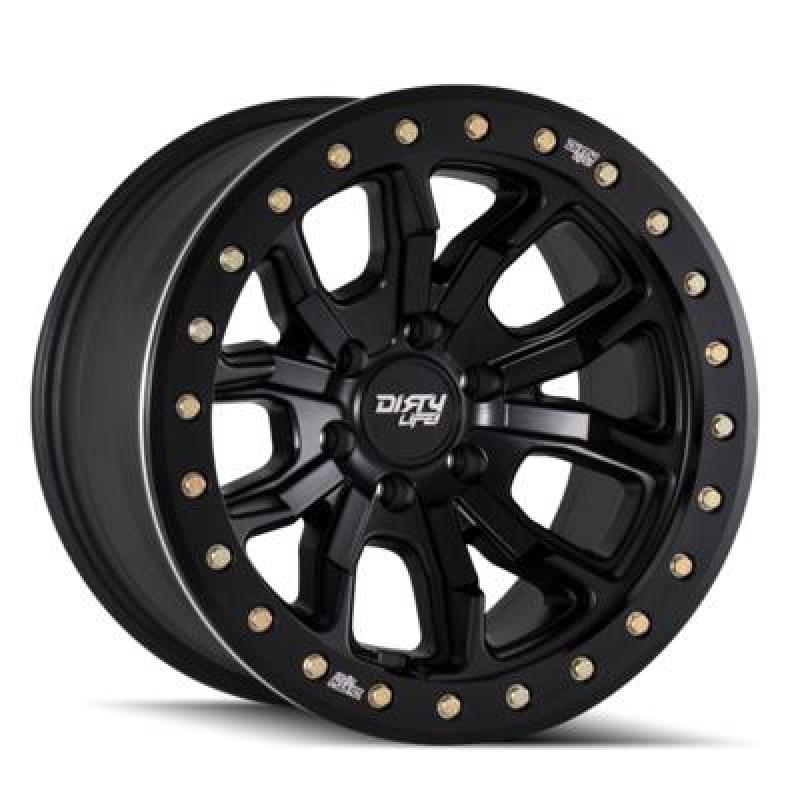 Dirty Life 9303 DT-1 17x9 5x127 -12mm Offset Matte Black Wheel 9303-7973MB12