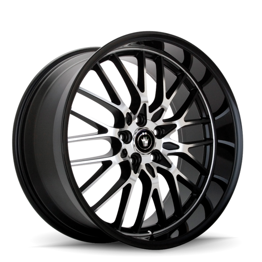 Konig Lace 16x7 10x100/114.3 ET40 Black/Machine Spoke