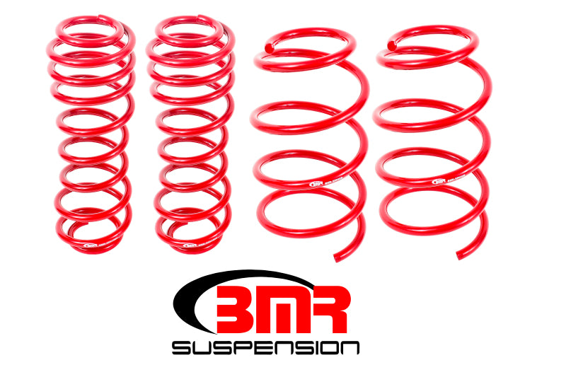 BMR 05-14 S197 Mustang GT Drag Version Lowering Springs (Set Of 4) - Red