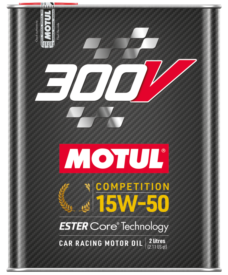 Motul 2L 300V Competition 15W50 Synthetic Racing Oil Case of 10 x 2L 110860