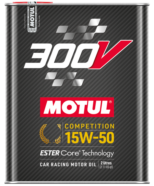 Motul 2L 300V Competition 15W50 Synthetic Racing Oil Case of 10 x 2L 110860