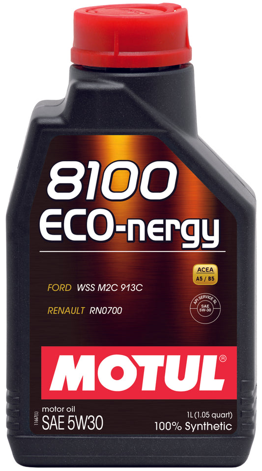 Motul 1L Synthetic Engine Oil 8100 5W30 ECO-NERGY Case of 12 102782