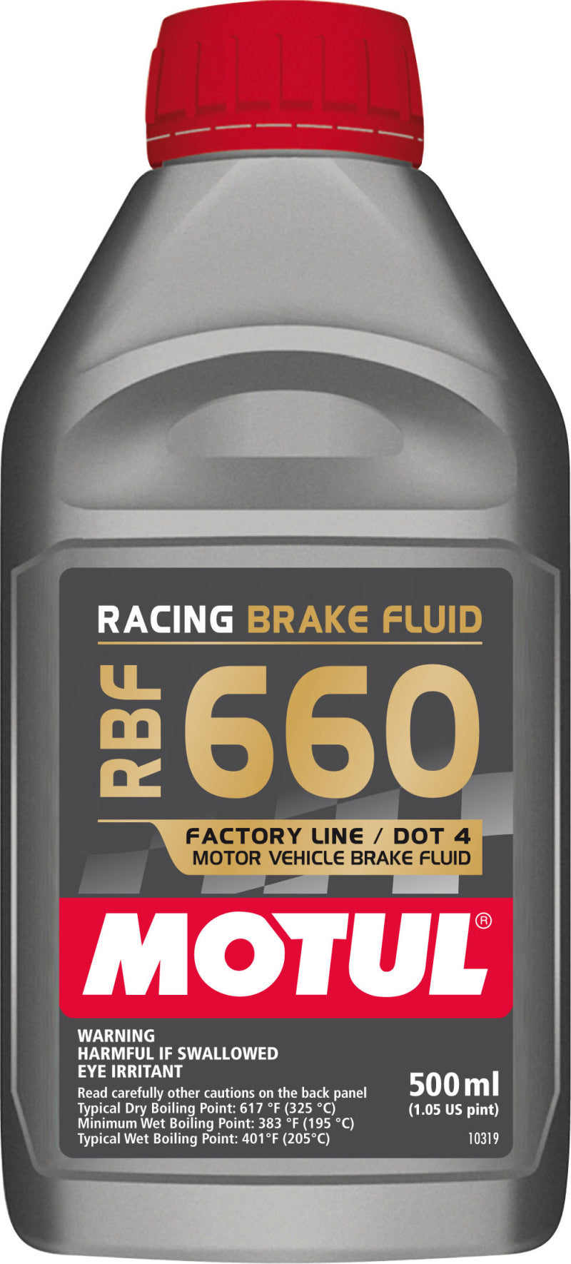 Motul 1/2L Brake Fluid RBF 660 - Racing DOT 4 Case of 12 101667