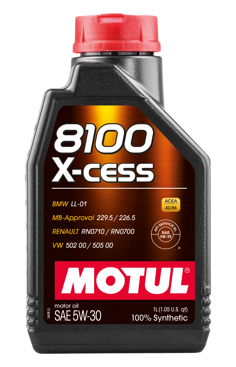 Motul Synthetic Engine Oil 8100 5W30 X-CESS 1L Case of 12 108944