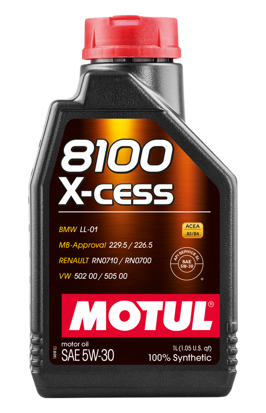 Motul Synthetic Engine Oil 8100 5W30 X-CESS 1L Case of 12 108944