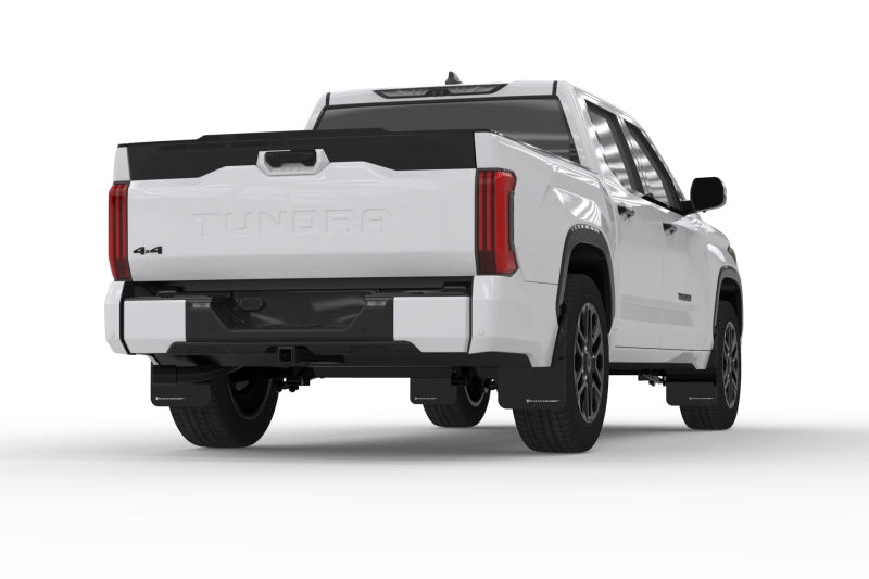 Rally Armor Black UR Mud Flaps w/ Red Logo for 22+ Toyota Tundra MF110-UR-BLK-RD