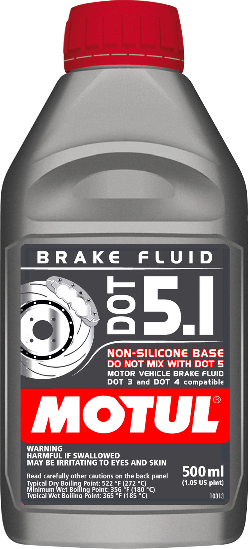 Motul 1/2L Synthetic Brake Fluid DOT 5.1 Case of 12 Bottles 100951