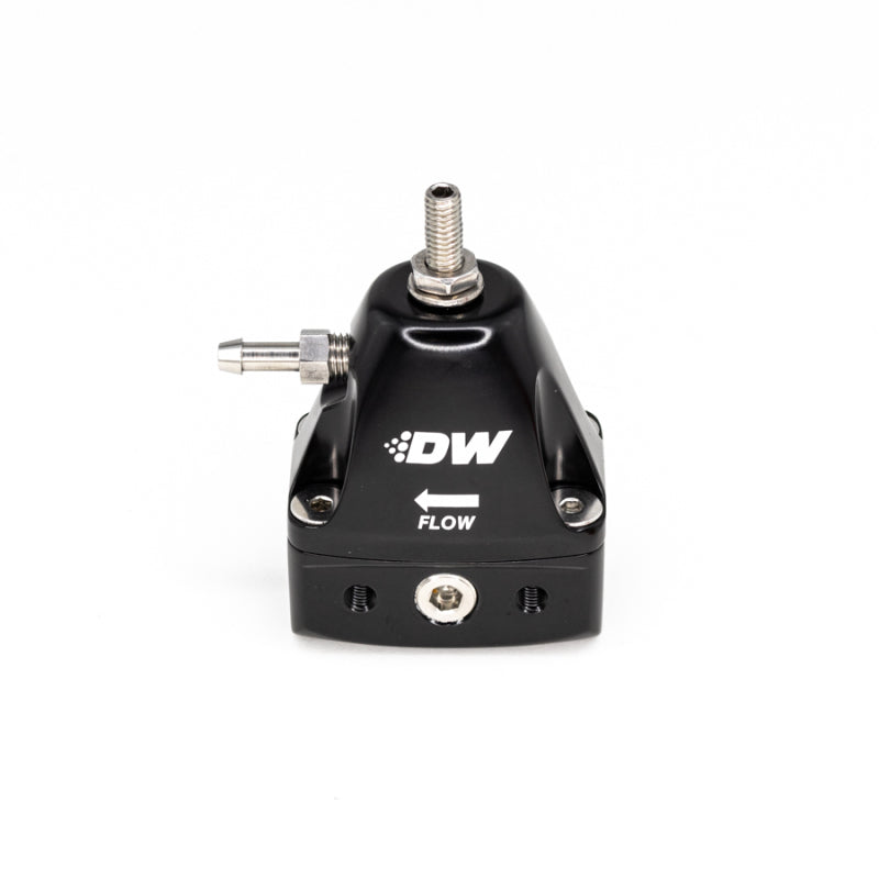 DeatschWerks DWR1000iL In-Line Adjustable Fuel Pressure Regulator - Black