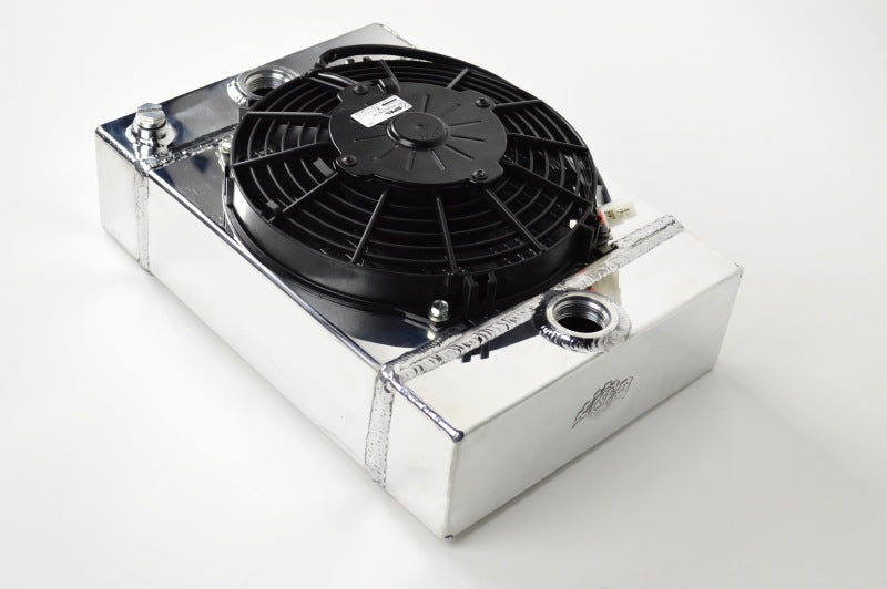 CSF Universal Drag Race / Tuck Radiator w/9in Spal Fan - 10.5in H x 10in L x 3.6