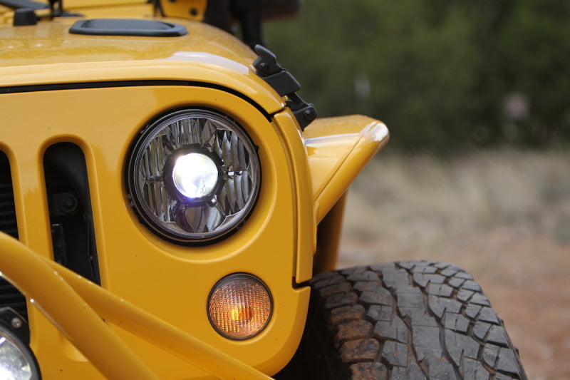 KC HiLiTES 07-18 Jeep JK (Not for Rubicon/Sahara) 7in. Gravity LED Pro DOT Headl