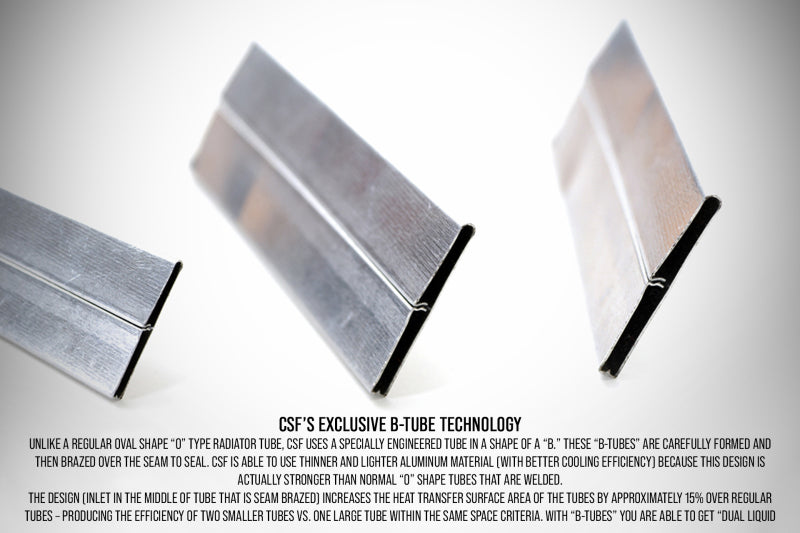 CSF Universal Drag Race / Tuck Radiator w/9in Spal Fan - 10.5in H x 10in L x 3.6