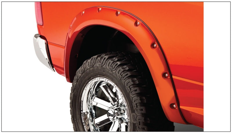 Bushwacker 09-18 Dodge Ram 1500 Fleetside Pocket Style Flares 4pc 67.4/76.3/96.3in Bed - Black