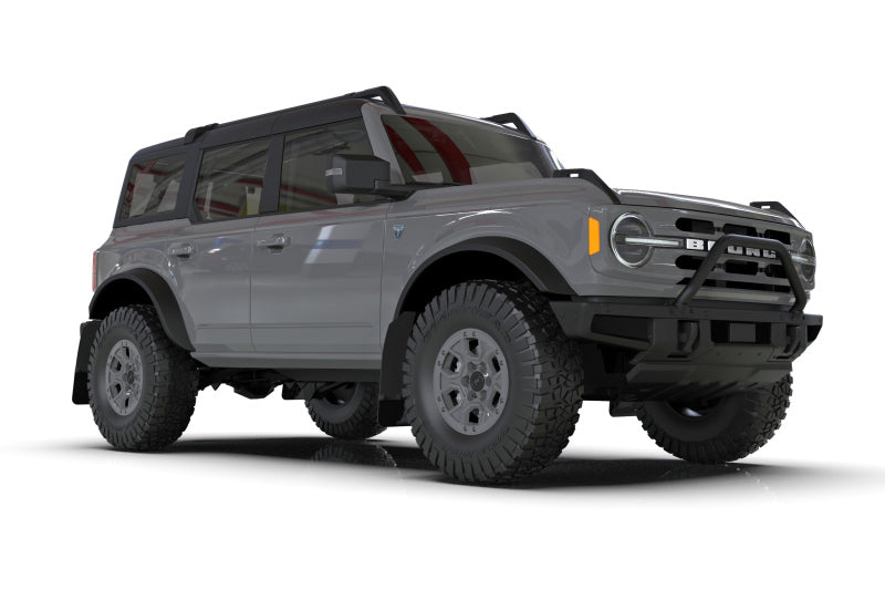 Rally Armor Black Mud Flaps for 21-25 Bronco W/O Running Boards MF85-NO-PL-MBK