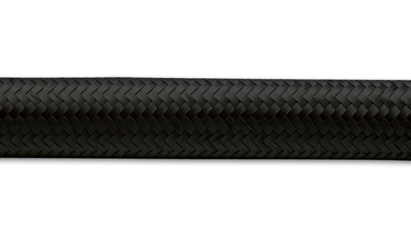 Vibrant -20 AN Black Nylon Braided Flex Hose (5 foot roll)