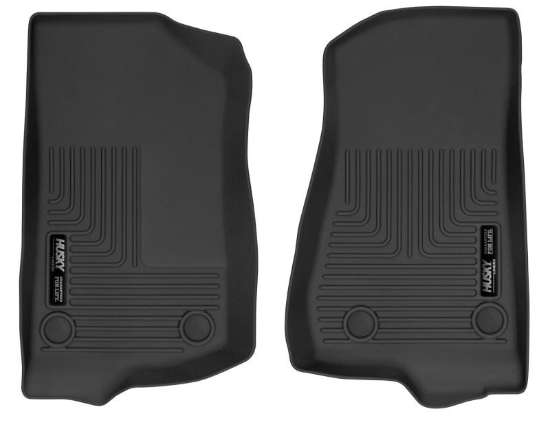 Husky Liners 19-24 Jeep Wrangler JL/JLU X-Act Contour Black Front Floor Liners