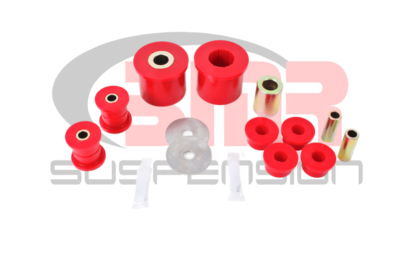 BMR 08-09 Pontiac G8 Rear Suspension Bushing Kit (BK004 BK005 BK006) - Black/Red