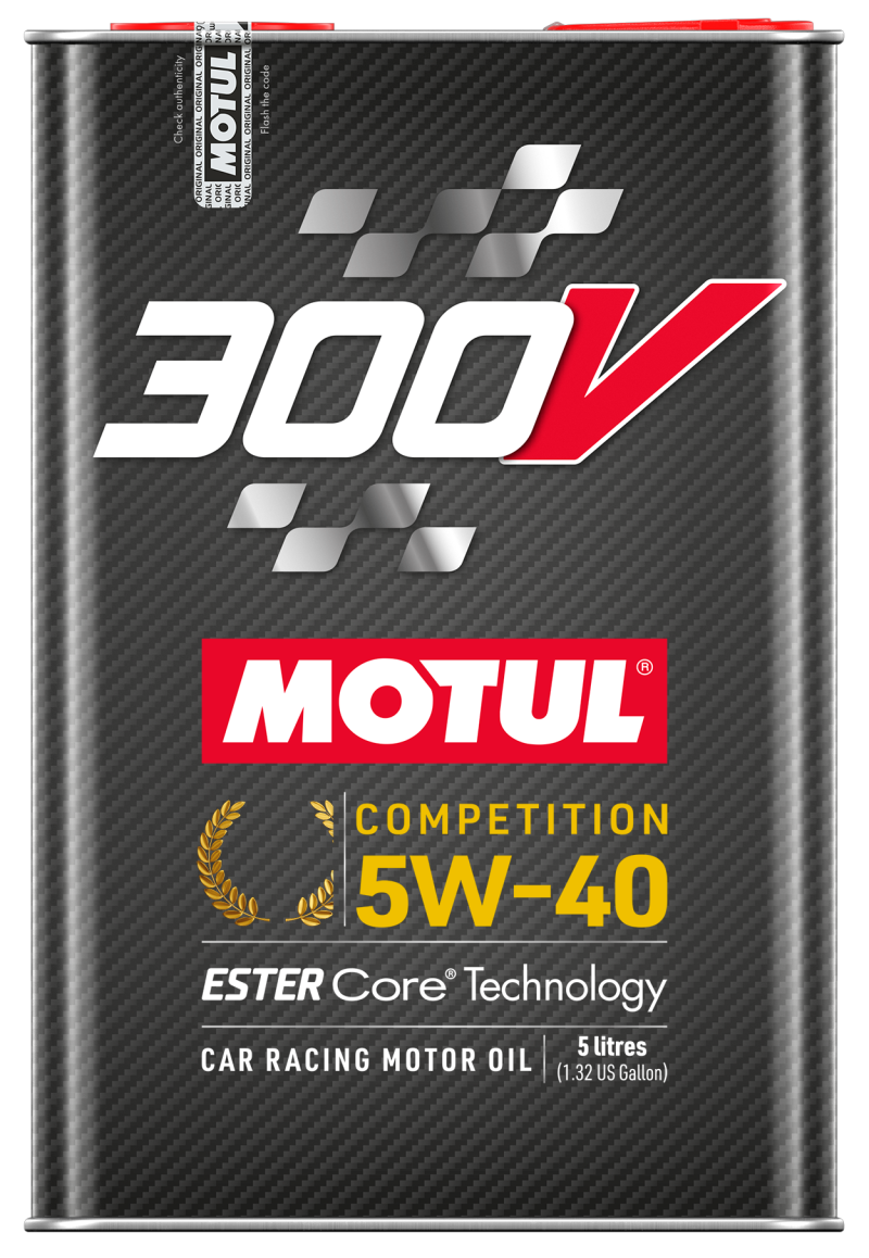 Motul 5L 300V Competition 5W40 Synthetic Oil Case of 4 110818