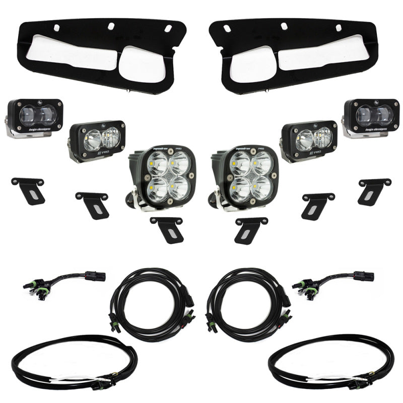 Baja Designs 21-22 Ford Bronco w/Steel Bumper S2 SAE Pro Fog Pocket Light Kit w/