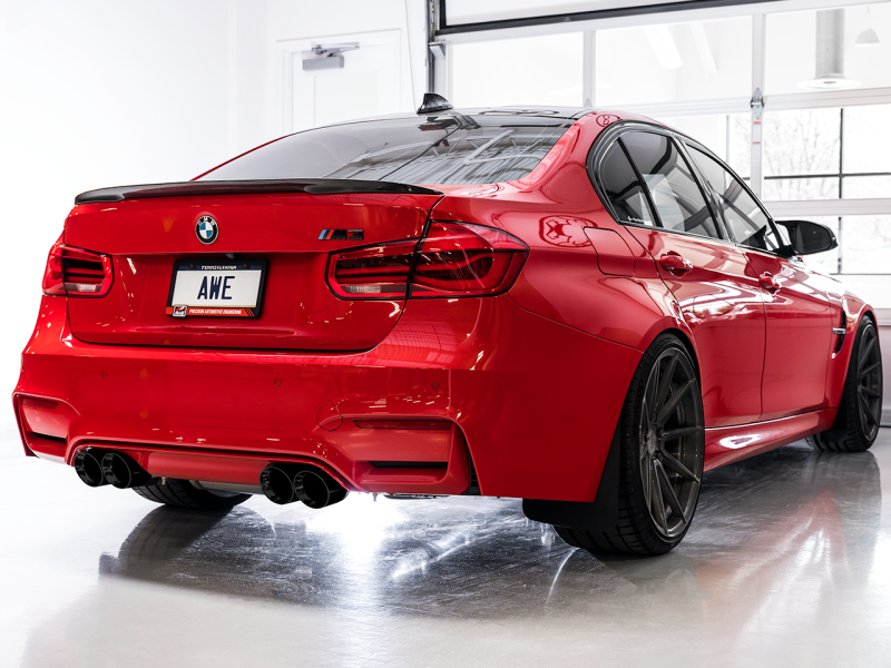 AWE Tuning BMW F8X M3/M4 Track Edition Catback Exhaust - Diamond Black Tips